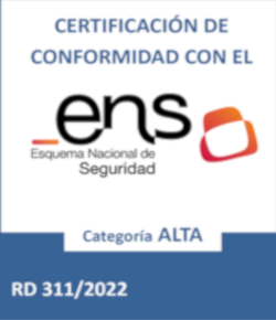 Certificación de Conformidad con el ENS